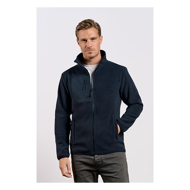 Meeste fliisjakk kanvaa detailidega