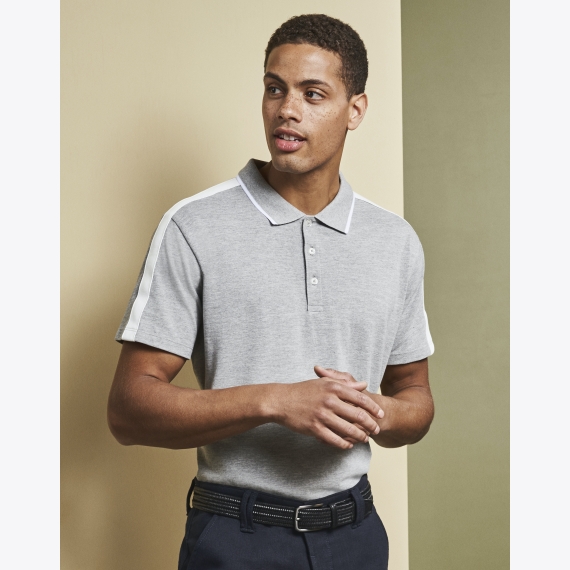 ID 0530 Men's polo shirt | contrast band