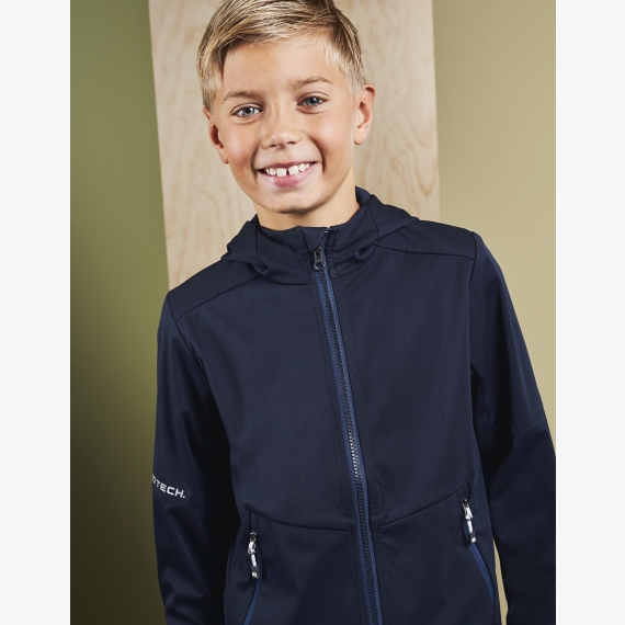 ID 40836 Lightweight soft shell jacket | Contrast kids