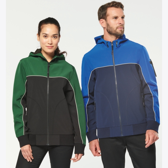 WK450 Unisex 3-layer two-tone BIONIC softshell jacket