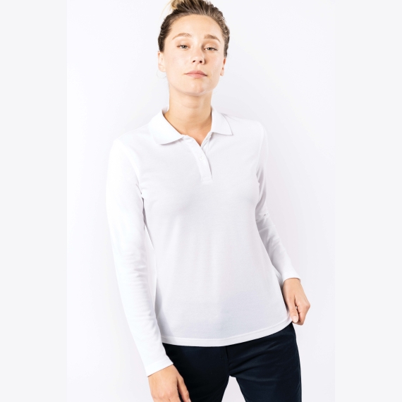 WK277 Ladies' long-sleeved polo shirt