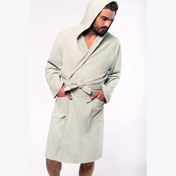 K140 Organic hooded bathrobe