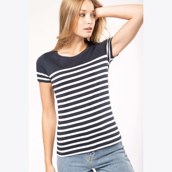 K3034 Ladies’ Organic crew neck sailor T-shirt