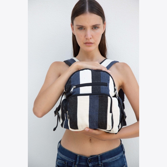 KI5108 Recycled backpack - Striped pattern