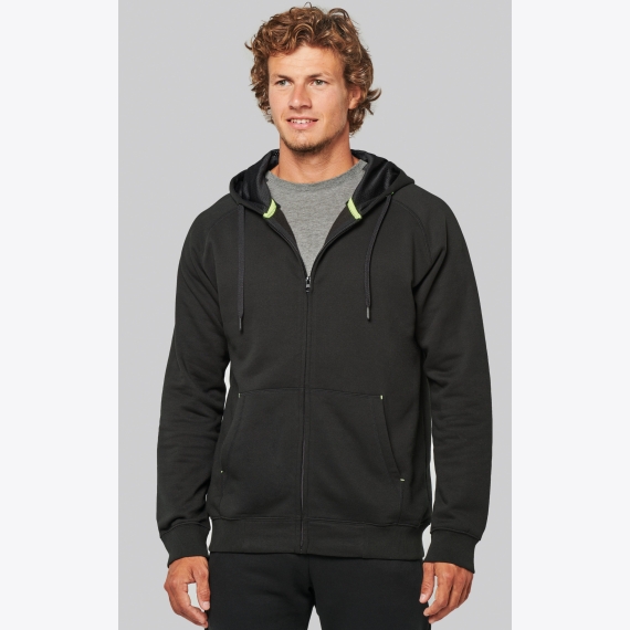 PA383 Unisex zipped fleece hoodie