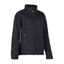 Ladies's quilted fleece jacket
