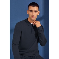 ID 0544 Long-sleeved polo shirt | stretch