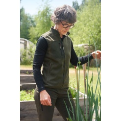 Bonded fleece vest | women