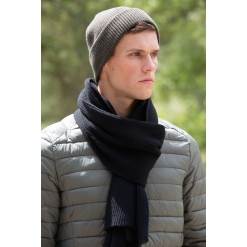 KP951 Ribbed beanie with double turn-up