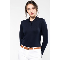PK203 Ladies' long-sleeved Supima® polo särk