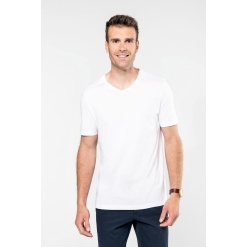 PK304 Men's V-neck short-sleeved Supima® t-särk