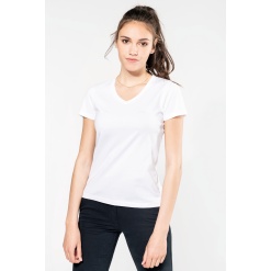 PK305 Ladies' V-neck short-sleeved Supima® t-särk