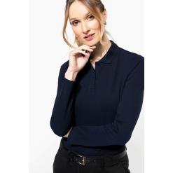 Ladies' long-sleeved Supima® polo särk