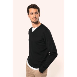 Meeste V-kaelusega meriino kampsun