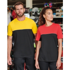 WK304 Unisex Eco-friendly short sleeve two-tone T-shirt