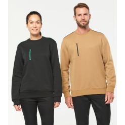 WK403 Unisex DayToDay Contrasting pocket sweatshirt