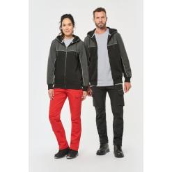 Unisex Eco-Friendly zipped two-tone hoodie