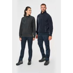 WK905 Unisex Eco-Friendly Fleece zipped neck