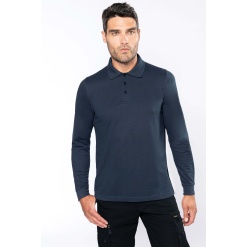WK276 Men's long-sleeved polo shirt