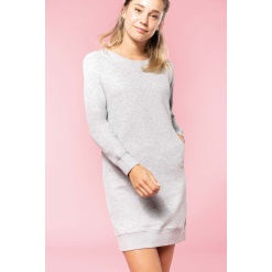 K493 Organic fleece lounge dress