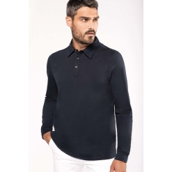 K264 Kariban pikkade varrkatega jersey-polo meestele