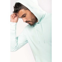 K4027 Mens eco-friendly hooded sweatshirt
