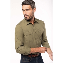 K590 Men's long-sleeved safari shirt