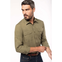 K590 Men's long-sleeved safari shirt