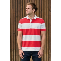 K286 Unisex striped polo shirt