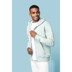 K4030 Mens eco-friendly zip-through hoodie
