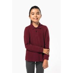 Kids' long-sleeved polo shirt
