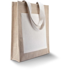 Jute kott taskuga