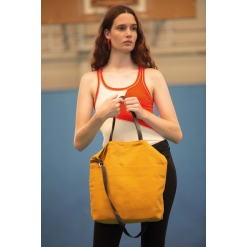 KI0287 Handbag with leather shoulder strap