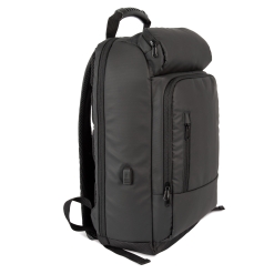 Business backpack with side cooler pocket