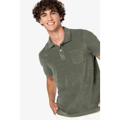 Men's eco-friendly towelling polo shirt