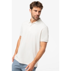 Men’s eco-friendly piqué knit polo shirt