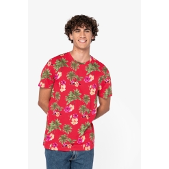 Men’s tropical print t-shirt