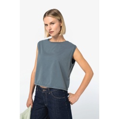 Naiste eco-friendly cropped T-särk