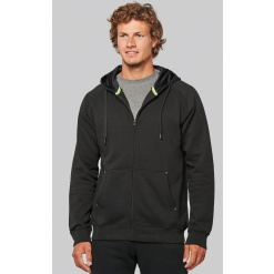 PA383 Unisex zipped fleece hoodie