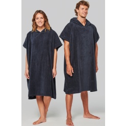 PA581 Unisex hooded towelling poncho