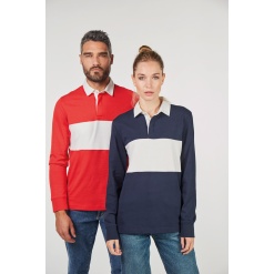 Long-sleeved rugby polo shirt