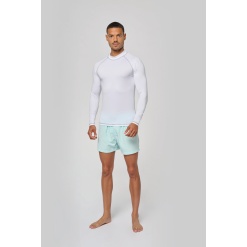 Mens technical long-sleeved T-shirt with UV protection