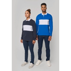 Long-sleeved rugby polo shirt
