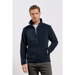 Meeste fliisjakk kanvaa detailidega