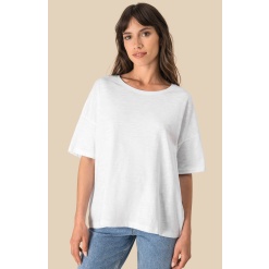 Naiste oversize slub materjalist T-särk