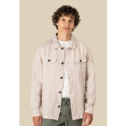 Meeste linane washed-effect jakk