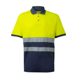 VE305523 Two-Tone Hi-Vis polo